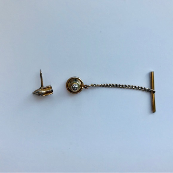 Vintage Gold-Tone Dog Tie Pin - Picture 3 of 3